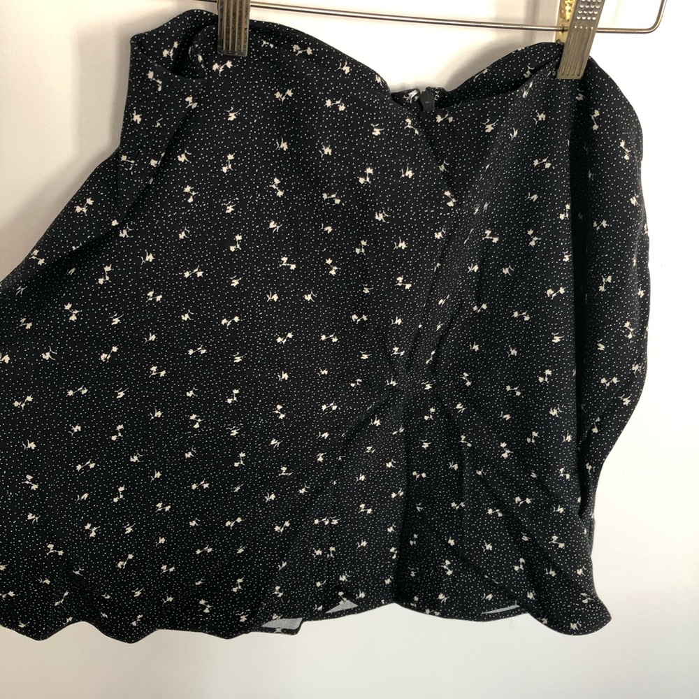 Black Floral Women's Skirt XL new